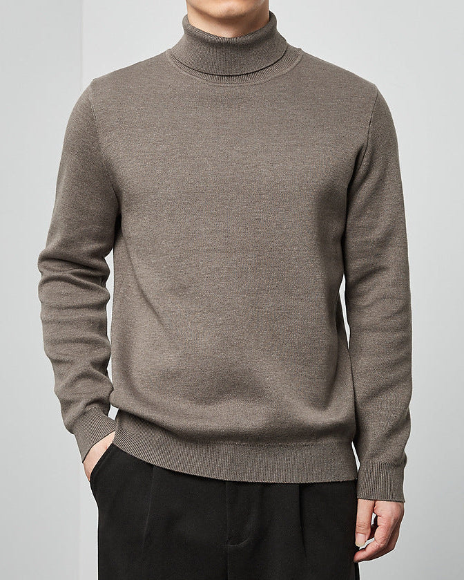 The Momeike Classic Solid Turtleneck Sweater (Pull à col roulé solide)