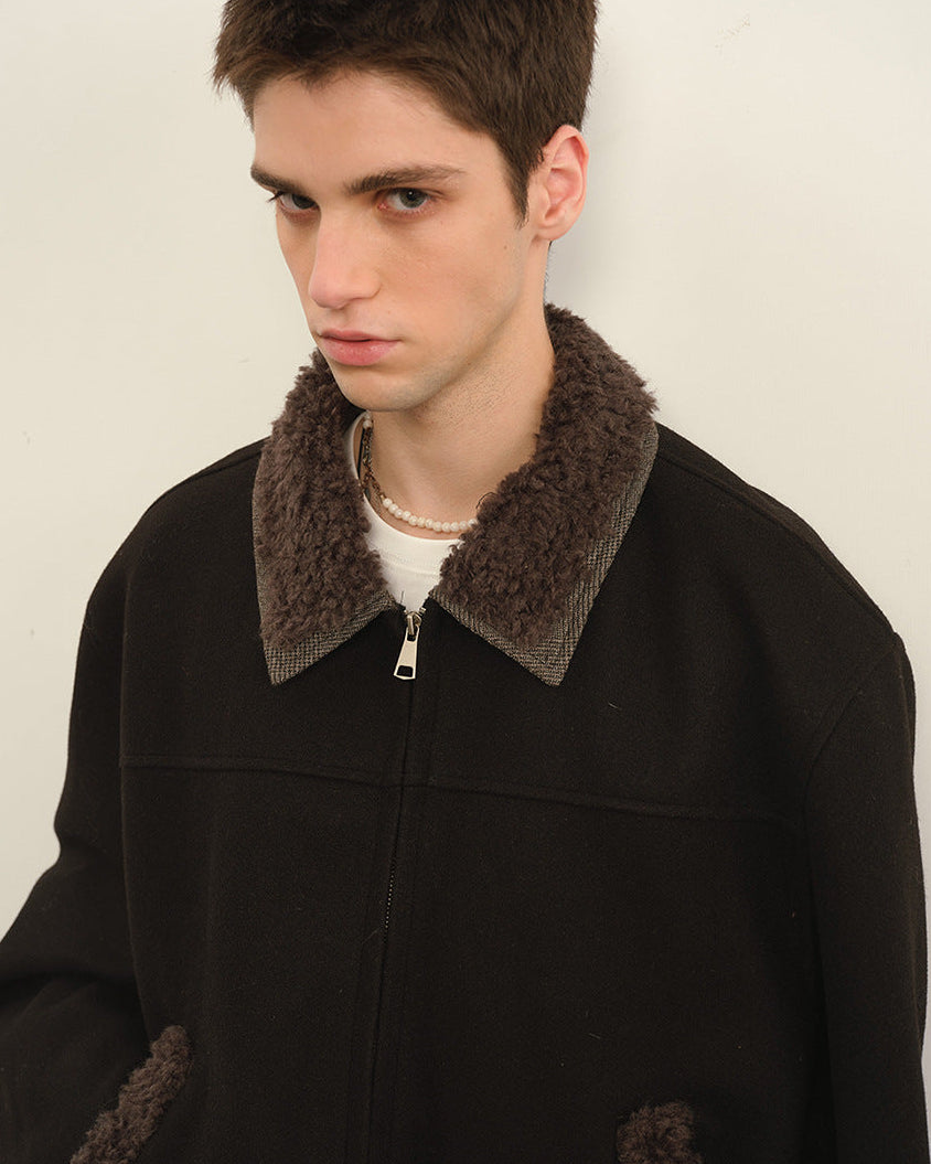 The Hearthline - Veste rétro en laine et coton