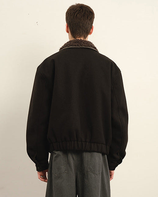 The Hearthline - Veste rétro en laine et coton