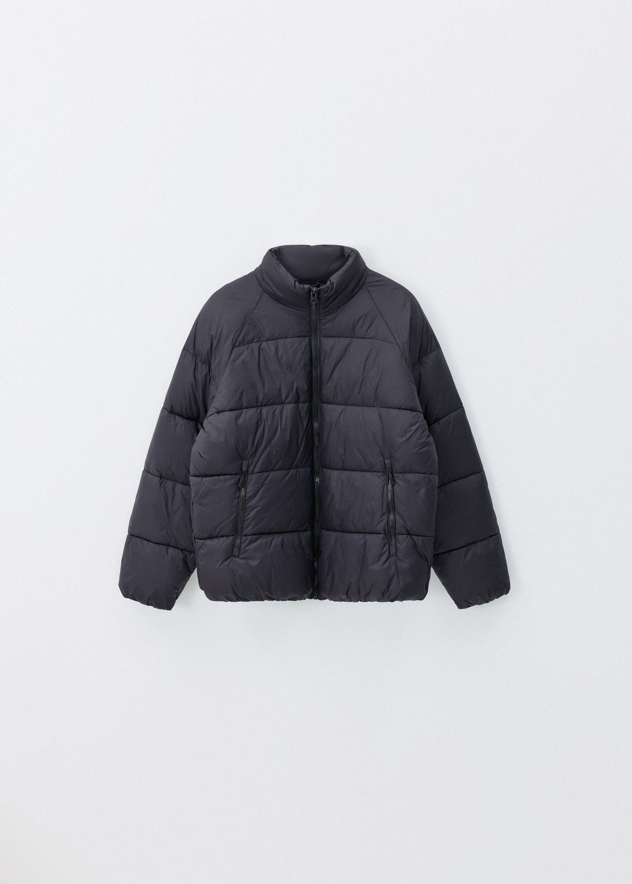 BASIC QUILTED JACKET noir