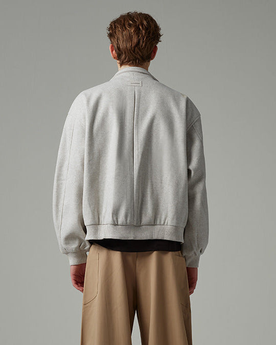 The Veyron Textured Stand Collar Jacket (veste à col montant texturé)