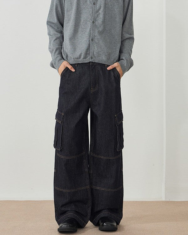 The Crosby Raw Denim Cargo Jeans
