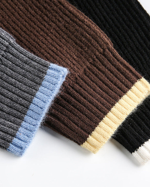 The Lofted Knit Stand Collar Cardigan Jacket