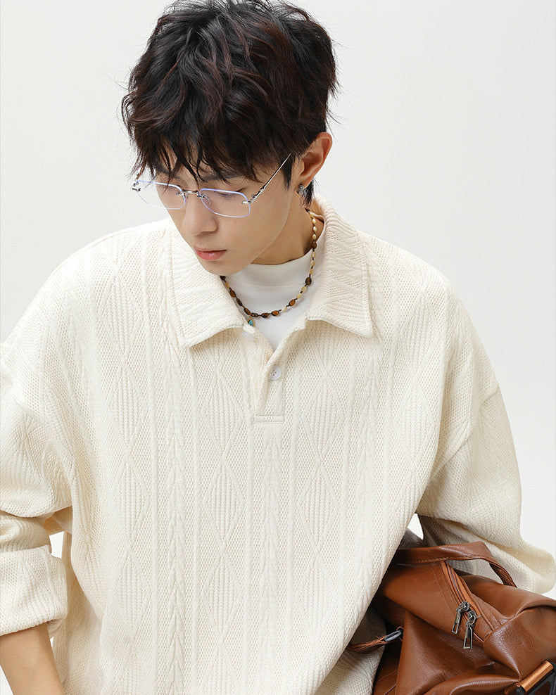 Maglione Polo Heritage Jacquard