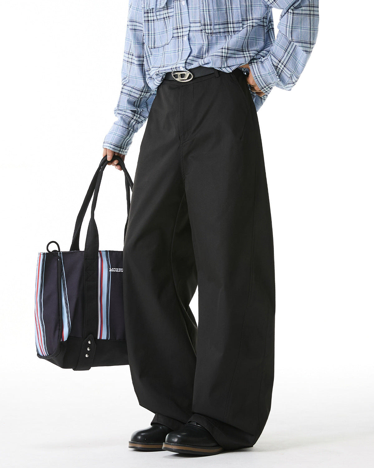 Pantaloni con pannello a pieghe The Divide