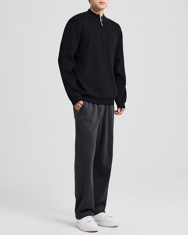 La mezza zip Carrington Pit in maglia jacquard