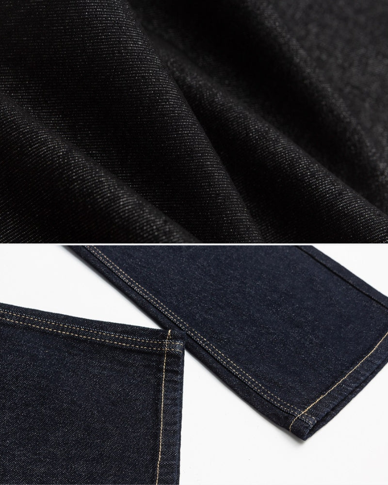 Jeans a gamba larga dal taglio rilassato Blak Wash