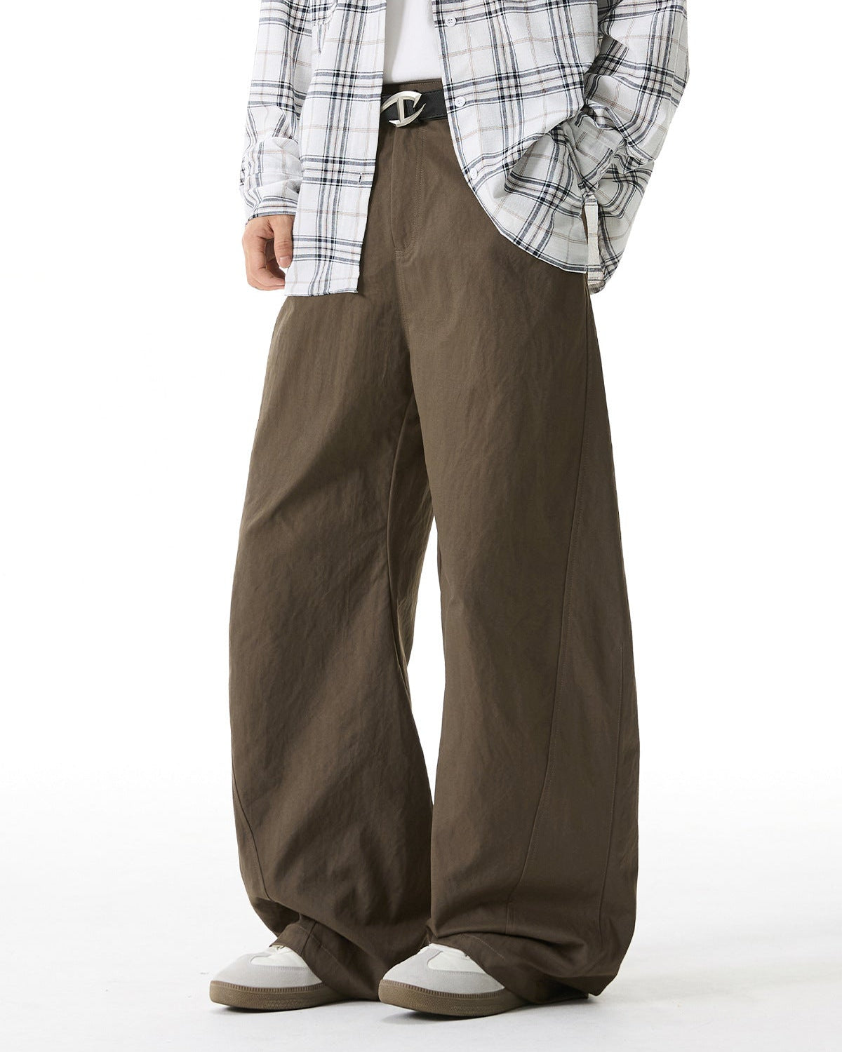 Pantaloni con pannello a pieghe The Divide