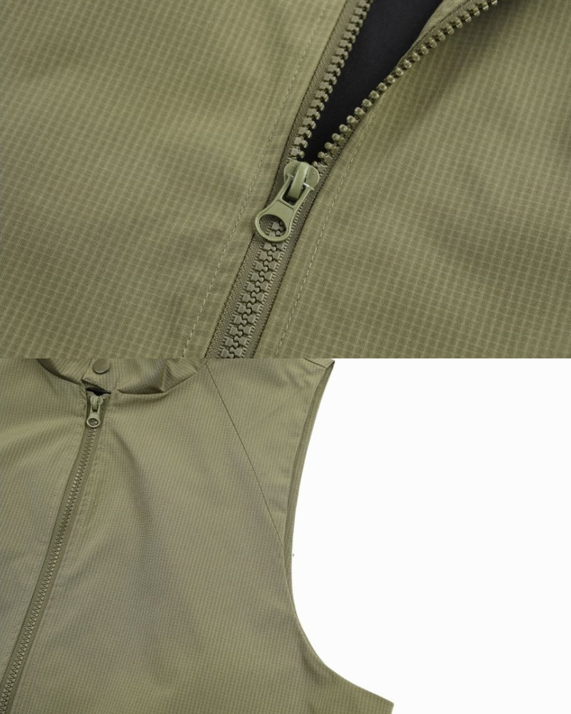 Gilet Utility con zip