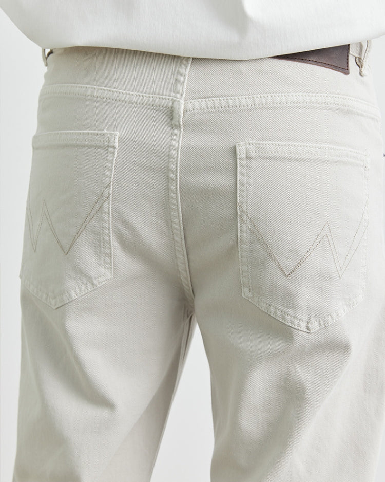 Jeans dritti in denim Soft Sand