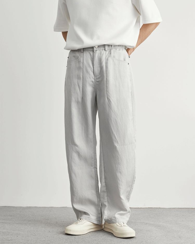 Jeans Look Pantaloni a gamba larga