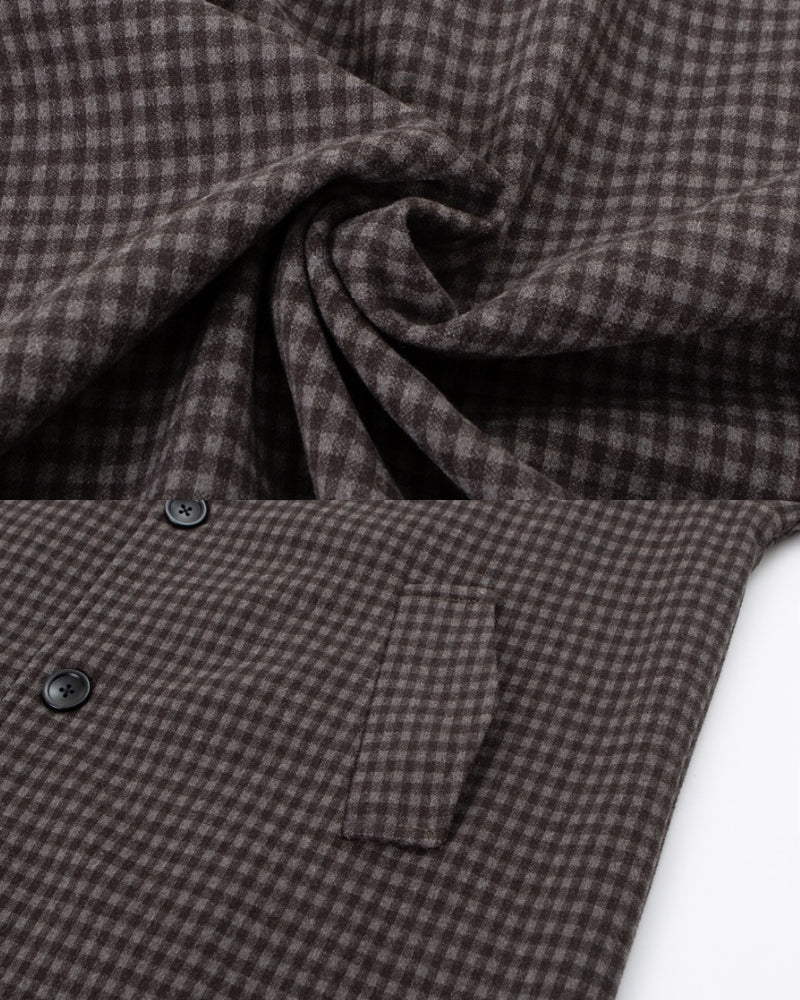 Cappotto classico check oversize