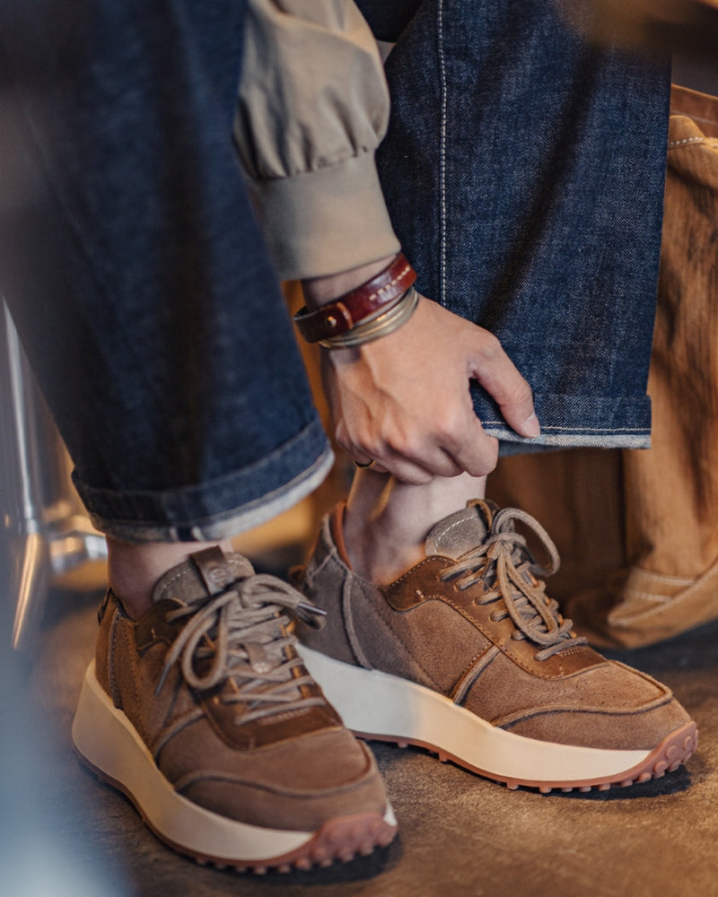 Sneakers Runner in pelle scamosciata Metropool