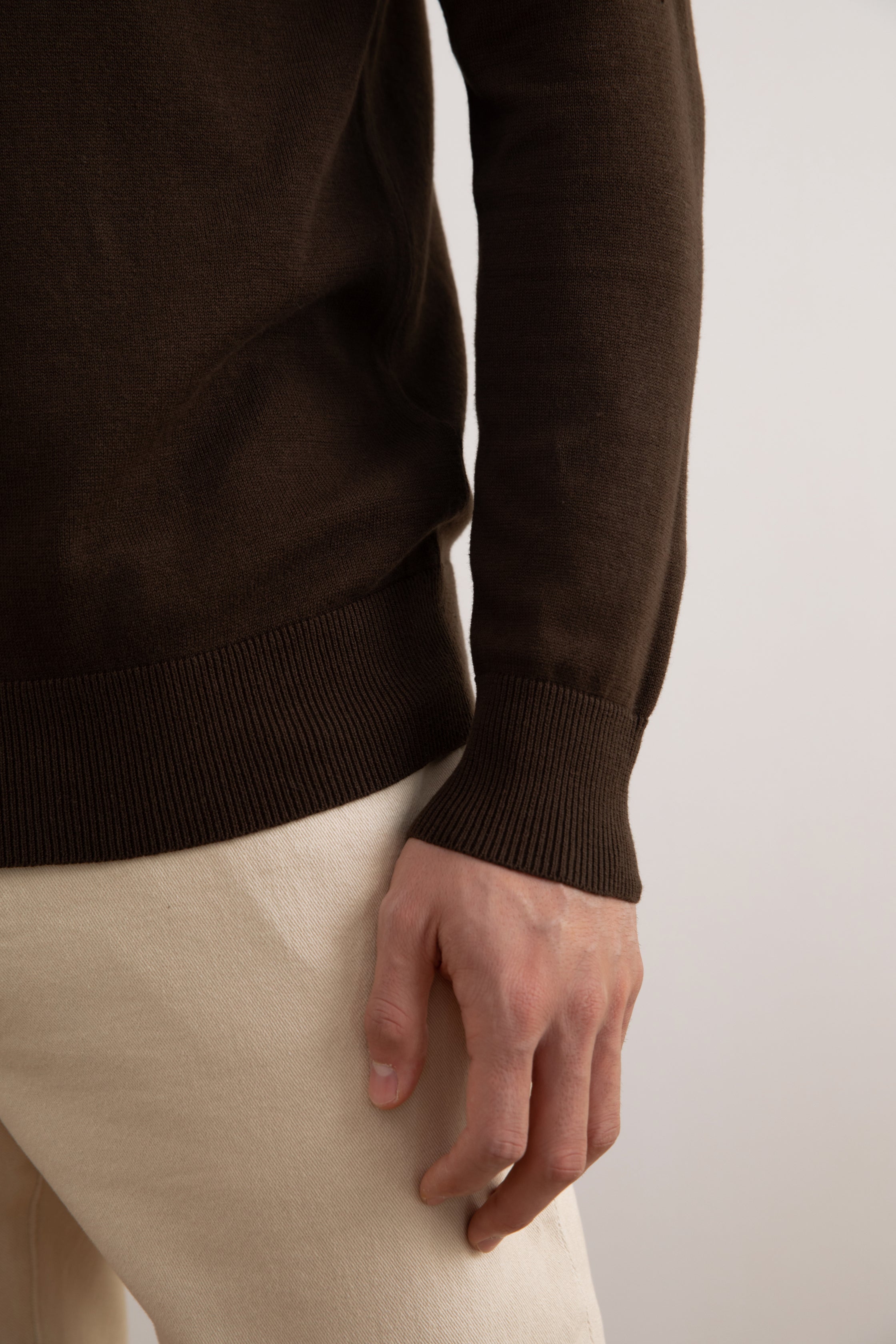 Polo classica marrone