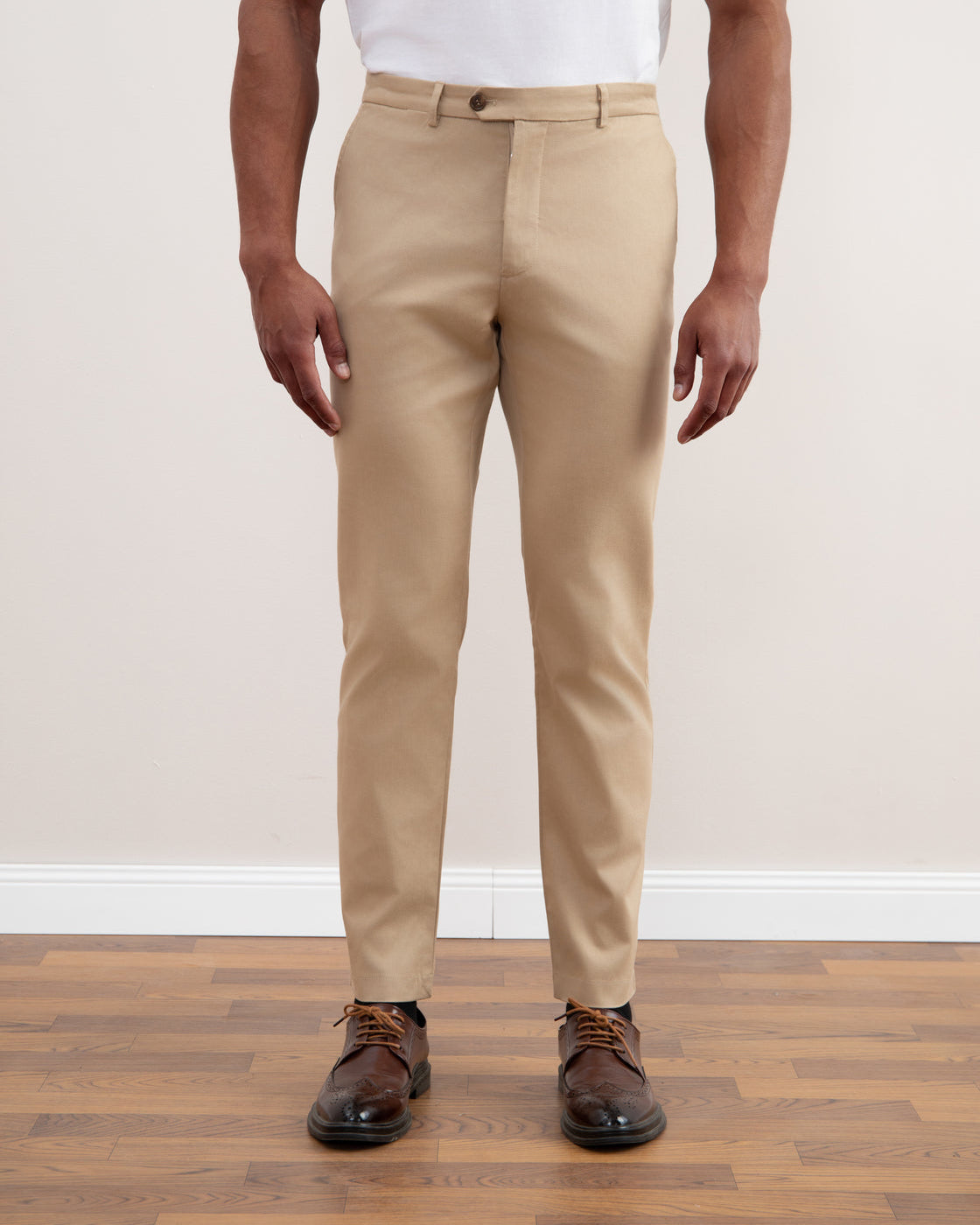 Chino dritti Tan