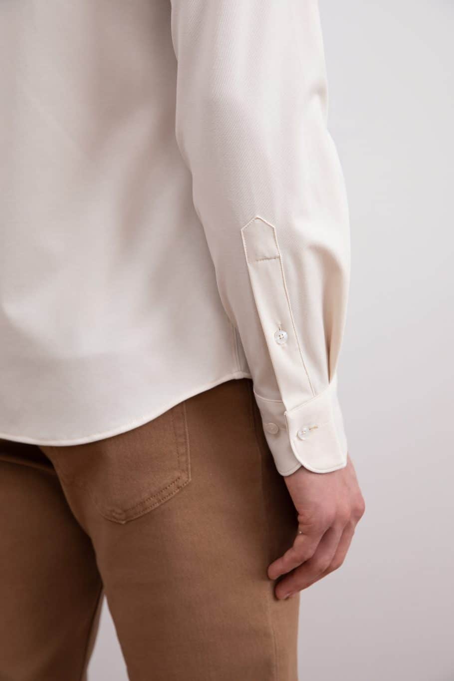 Camicia comfort beige
