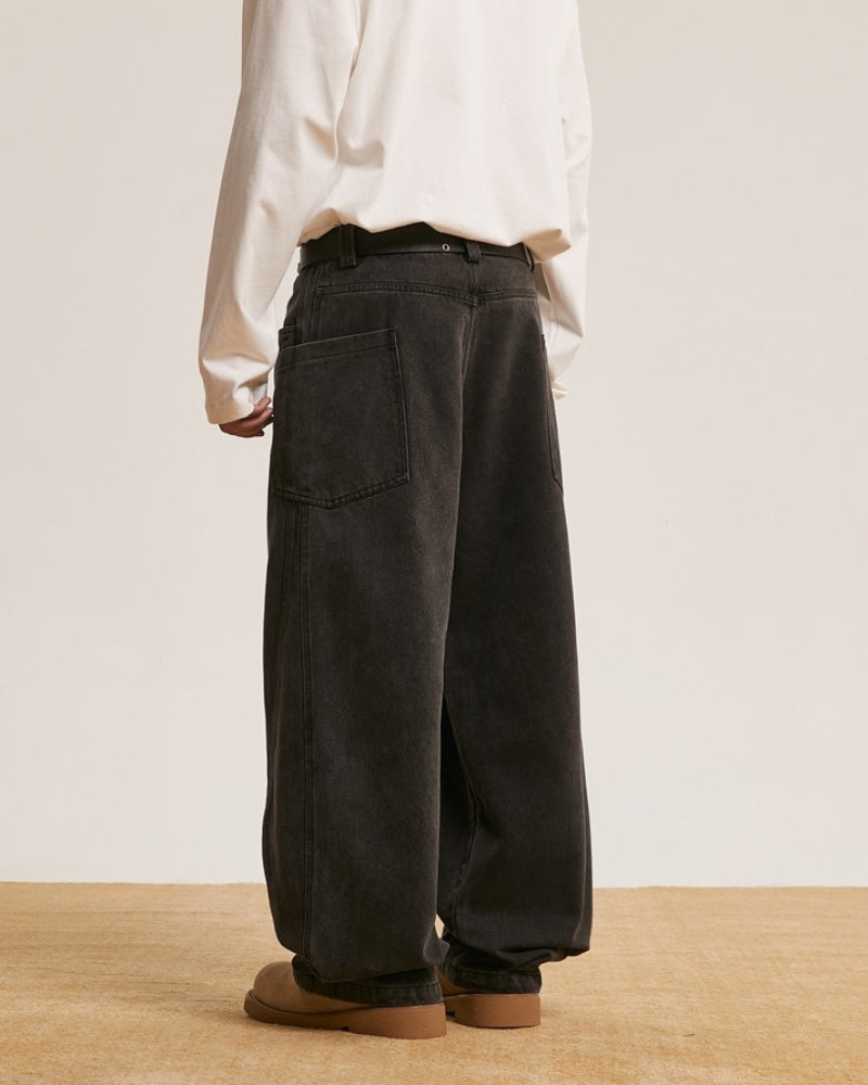 Jeans Urban relaxed-fit lavati neri