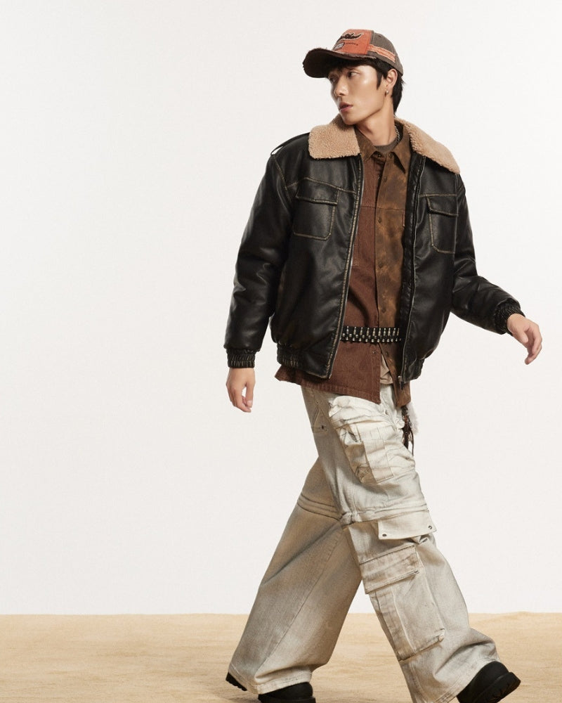 Giacca in pelle Heritage Aviator