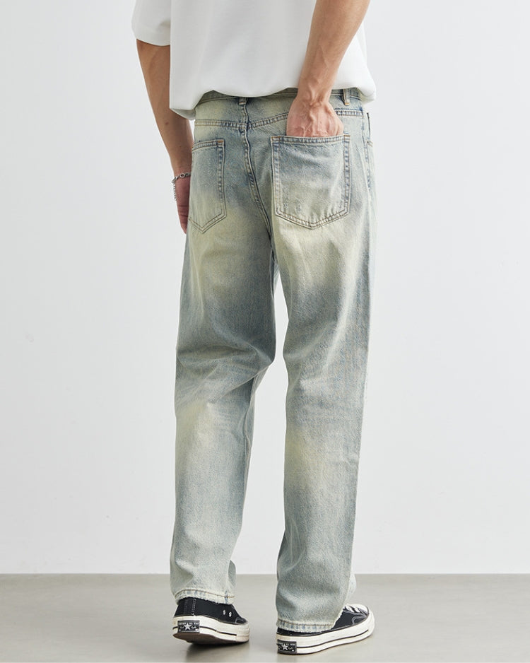 FT Jeans vintage lavati a gamba larga