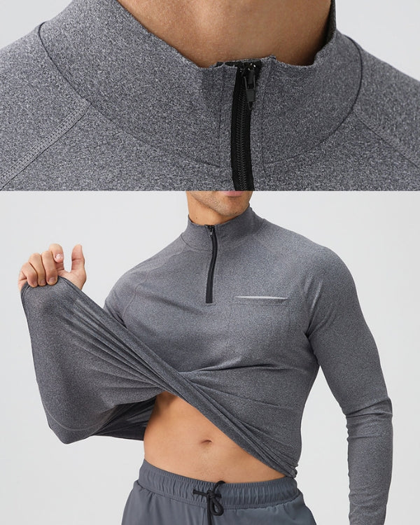 Camicia Tech Performance con mezza zip