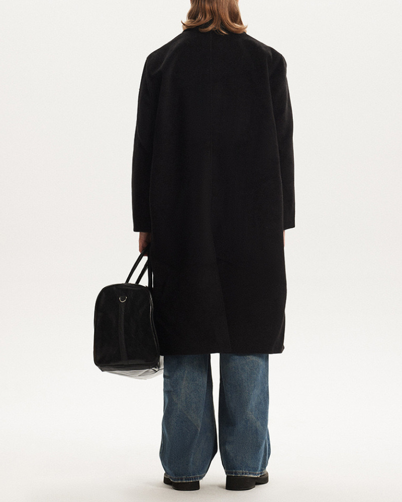 Cappotto classico doppiopetto in lana