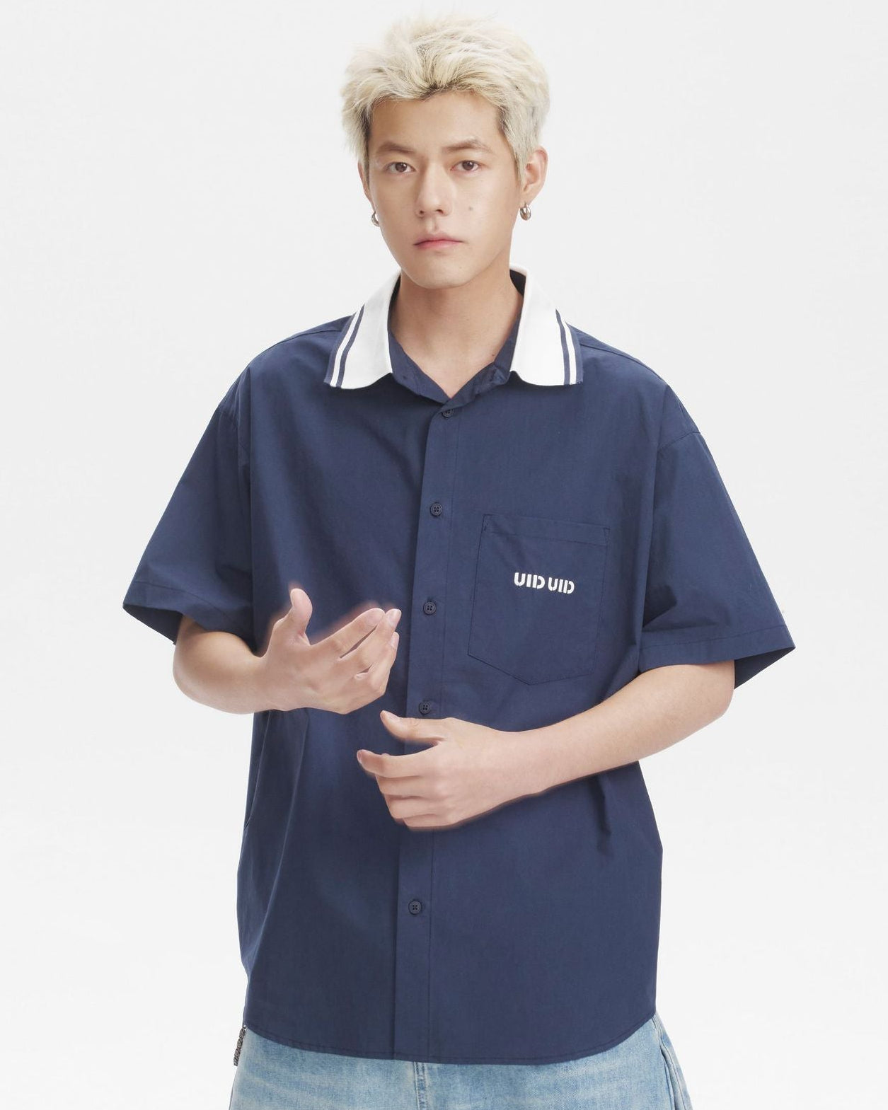 Camicia a maniche corte strutturata Threadline