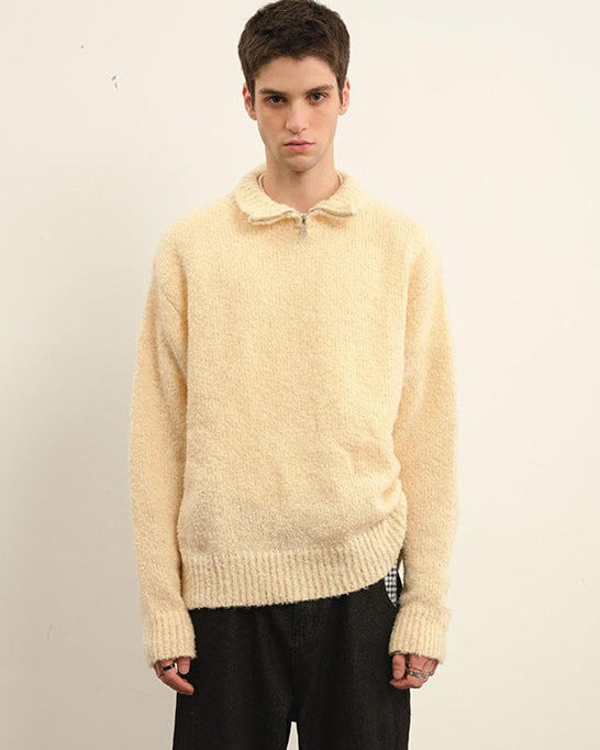 Maglione con colletto testurizzato The Summit