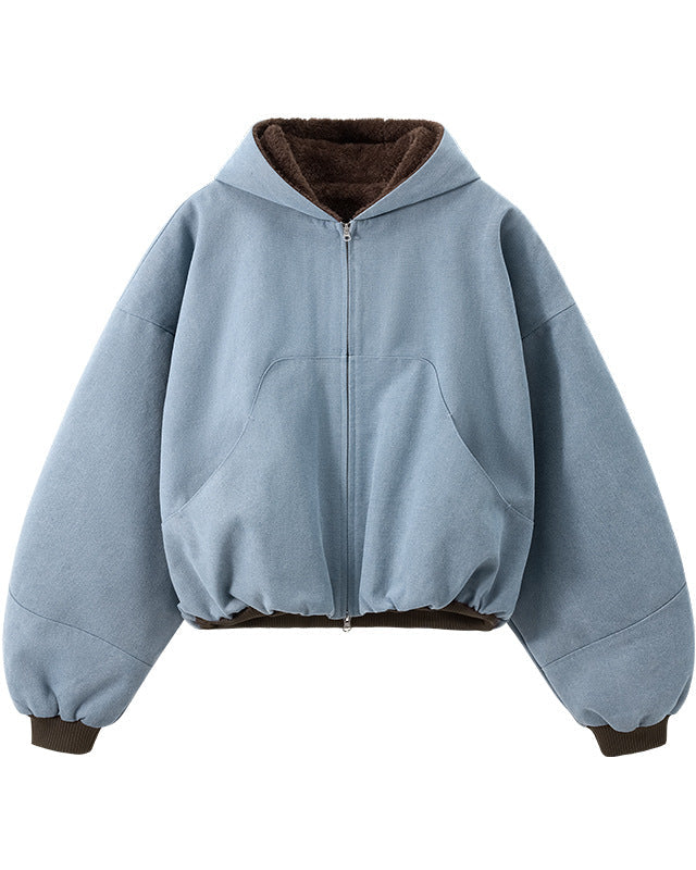 Giacca cardigan con zip ContourPlush