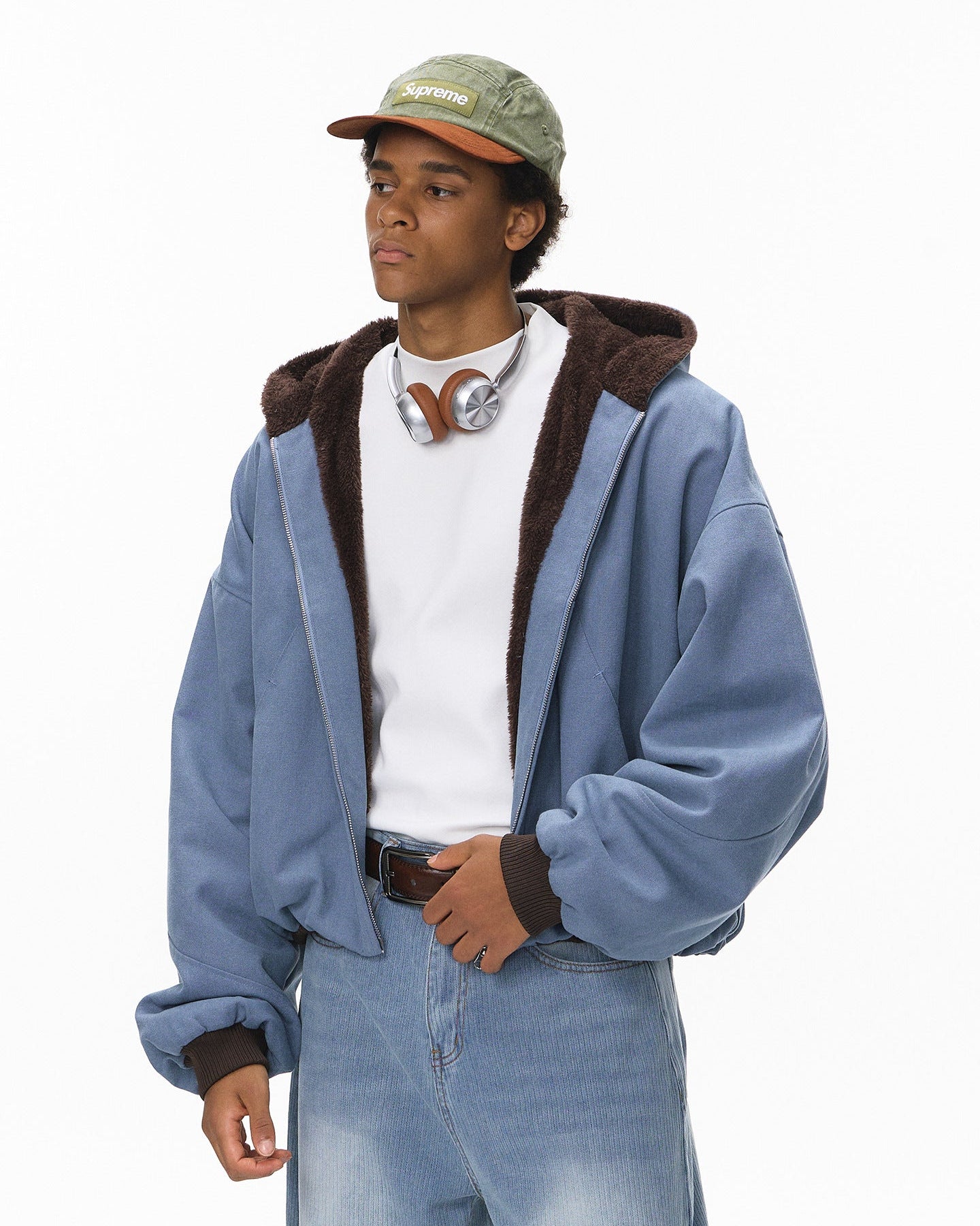 Giacca cardigan con zip ContourPlush