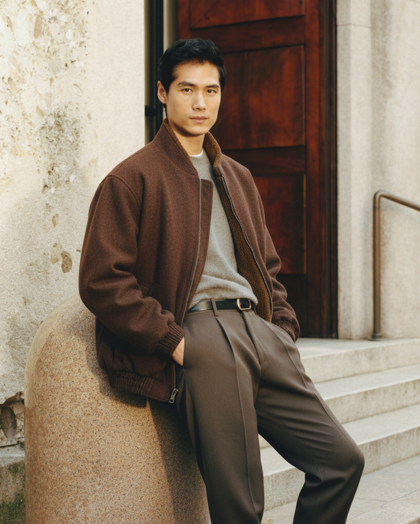 Bomber foderato in sherpa