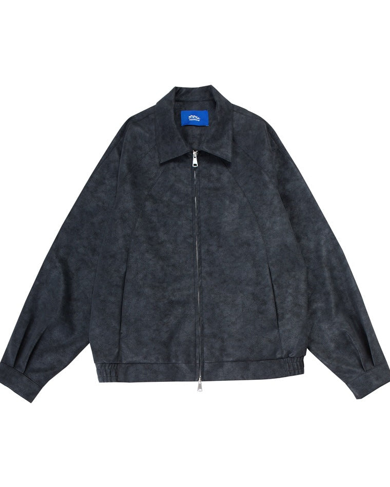 The Rothmere Retro Matte PU Leather Motorcycle Jacket