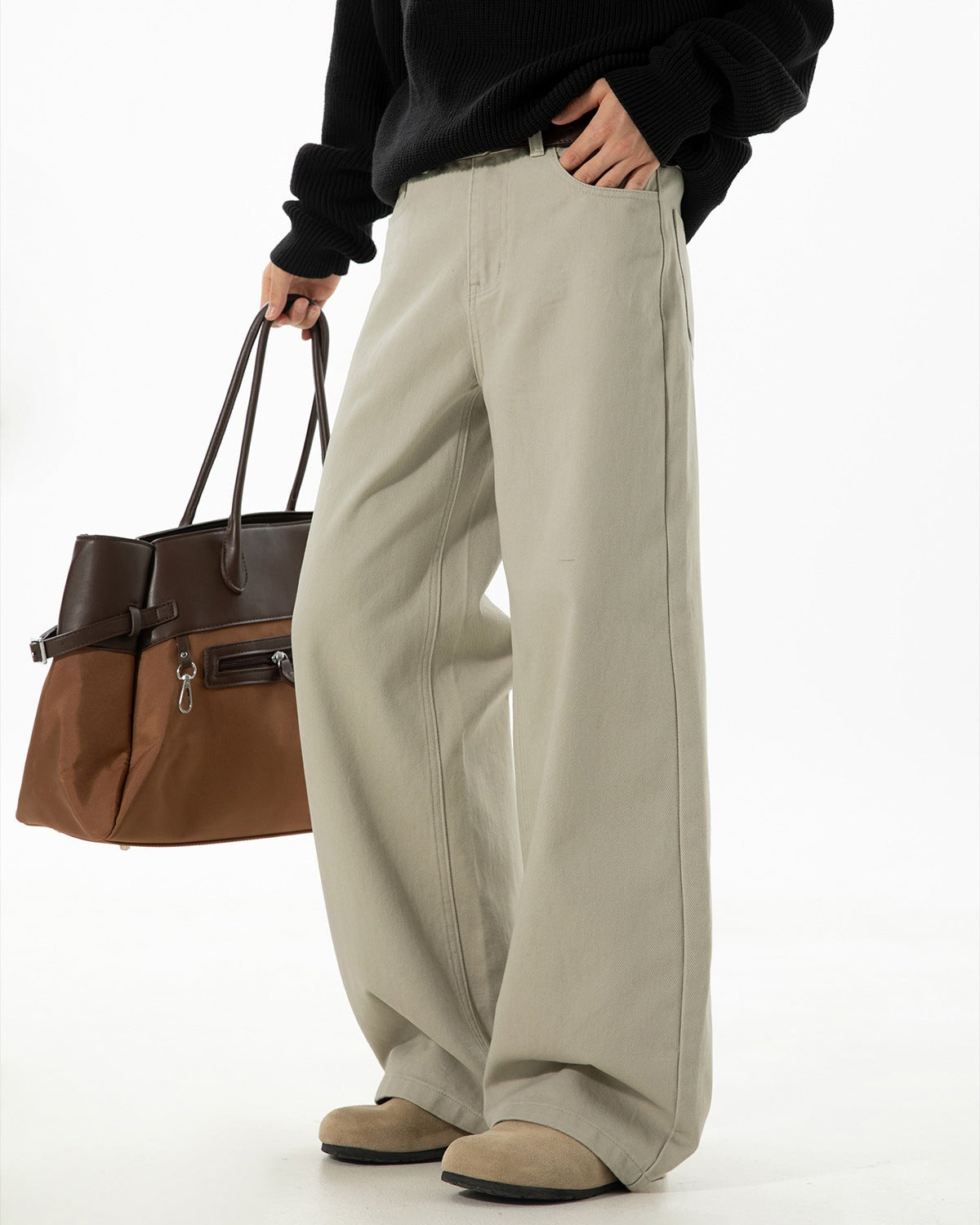 Twill Ease Straight Jeans