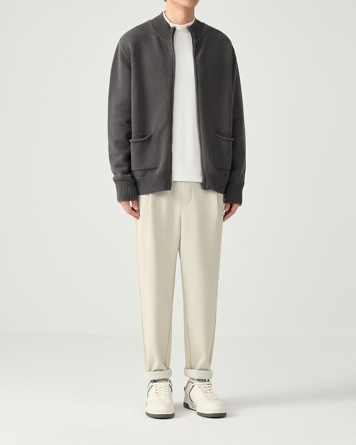 Mo Maike UrbanCraft Thick Knit Half-Turtleneck Cardigan