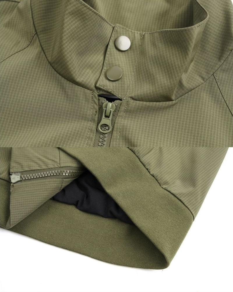 Utility-vest med glidelås foran