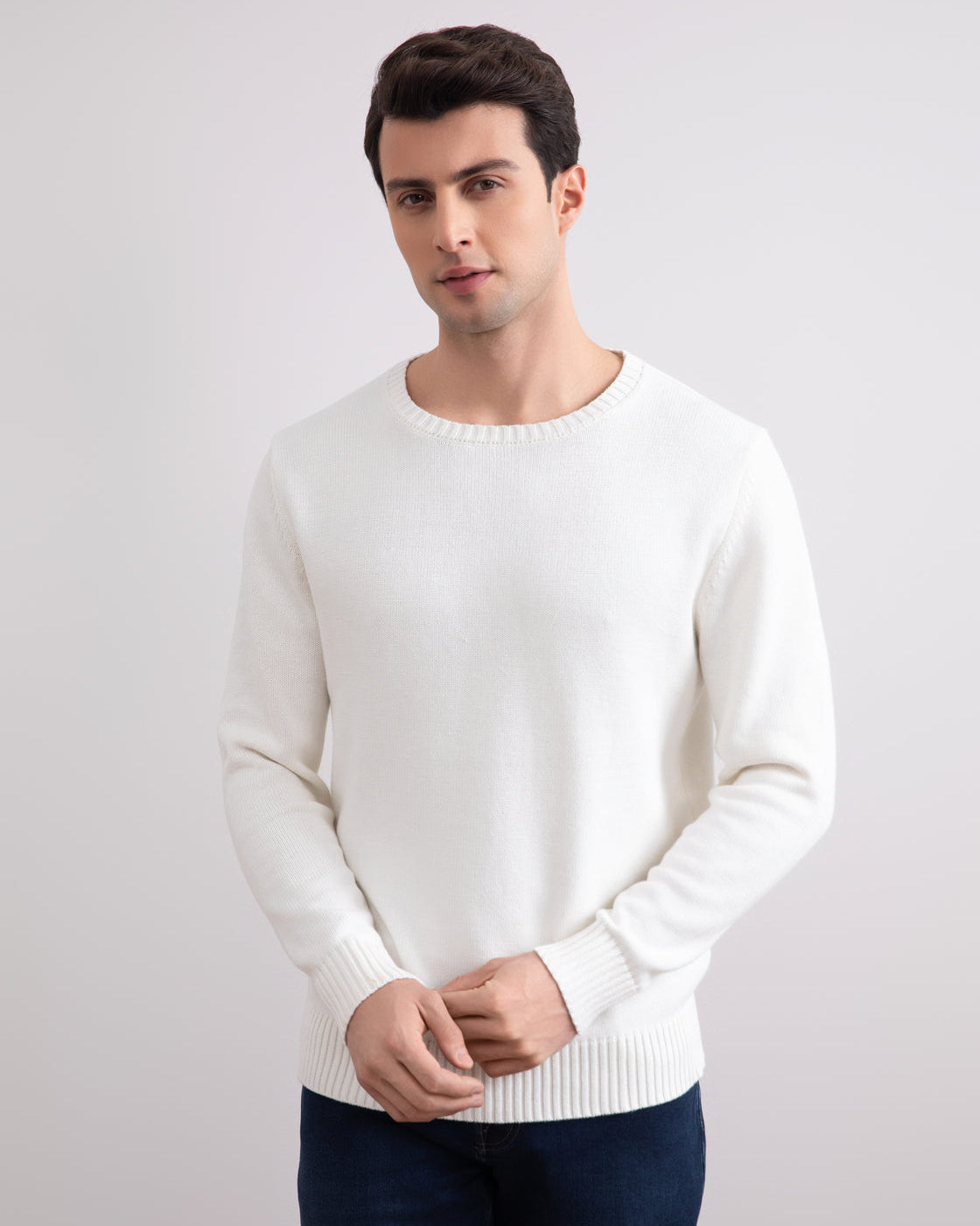 Panama Cham Crewneck-genser med rund hals