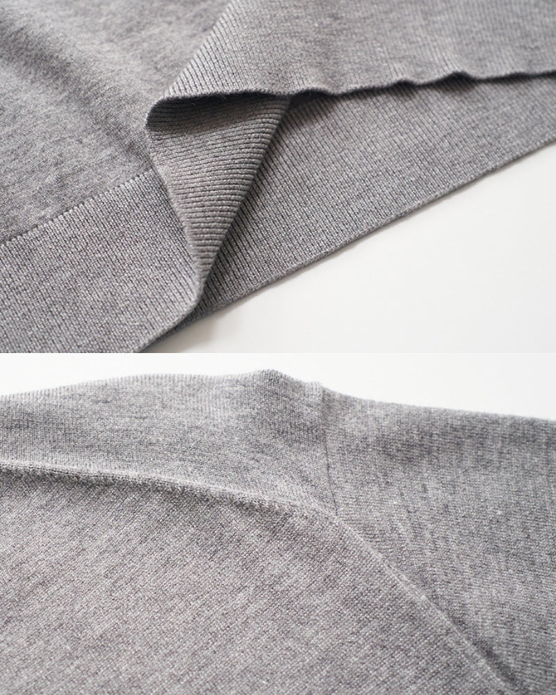 Crewneck-T-skjorte med lange albueermer