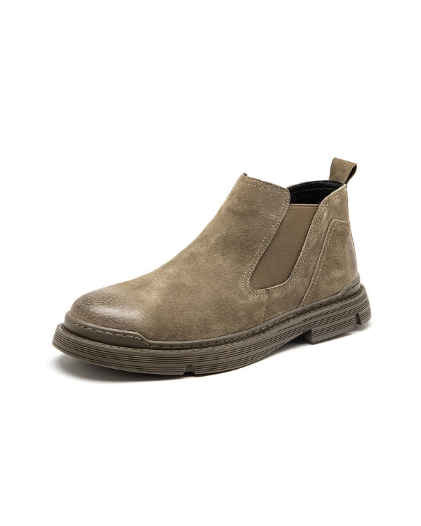Urban Terrain Chelsea Boots i semsket skinn