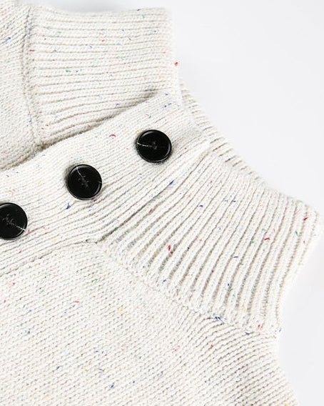 The Vantage Texture Stand-Up Collar Sweater