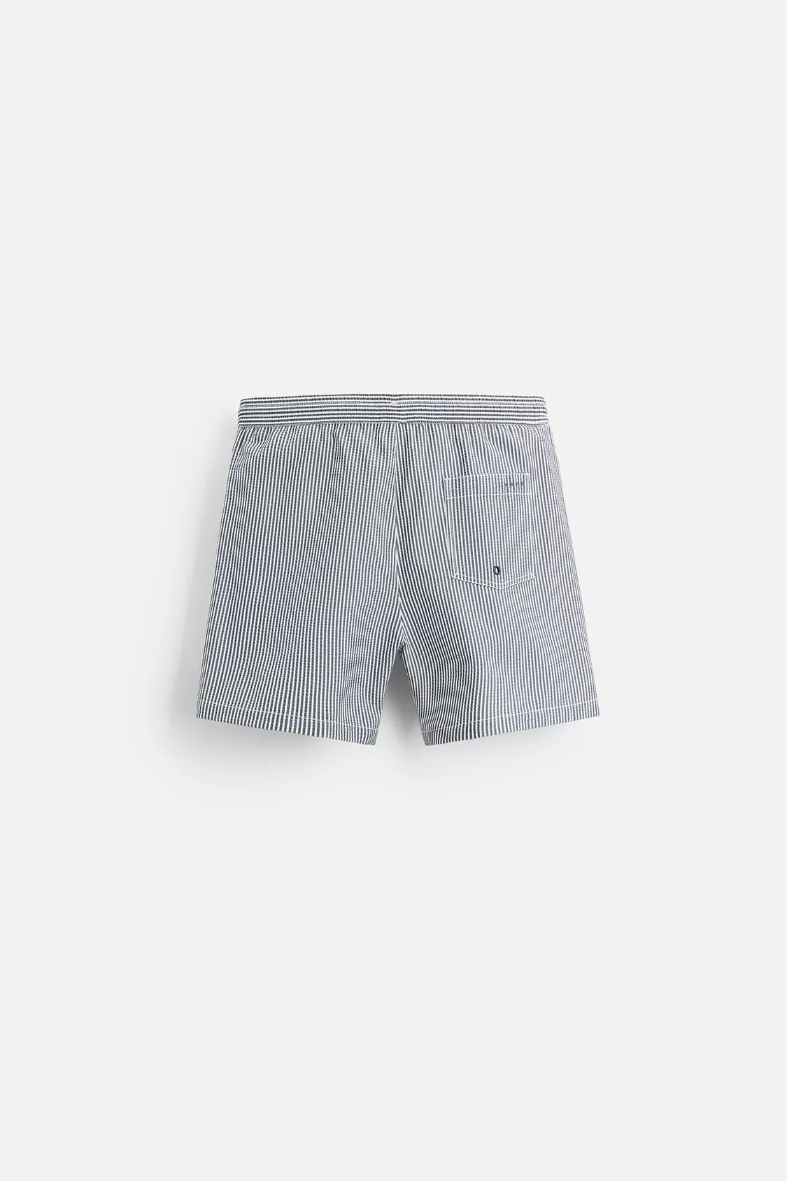 SEERSUCKER MID-LENGTH SWIMMING TRUNKS - Grå