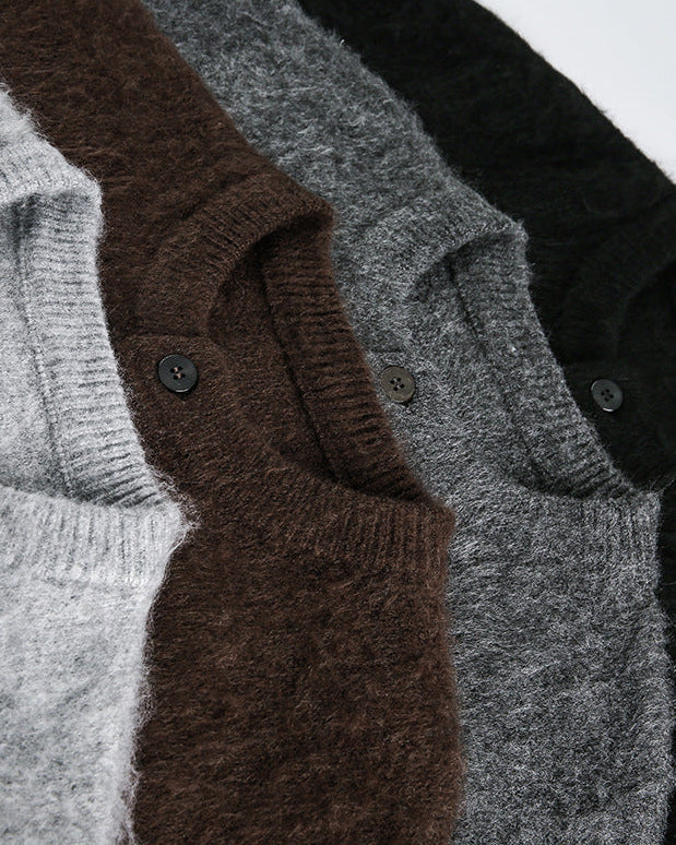 The Sable Crest Knit Cardigan