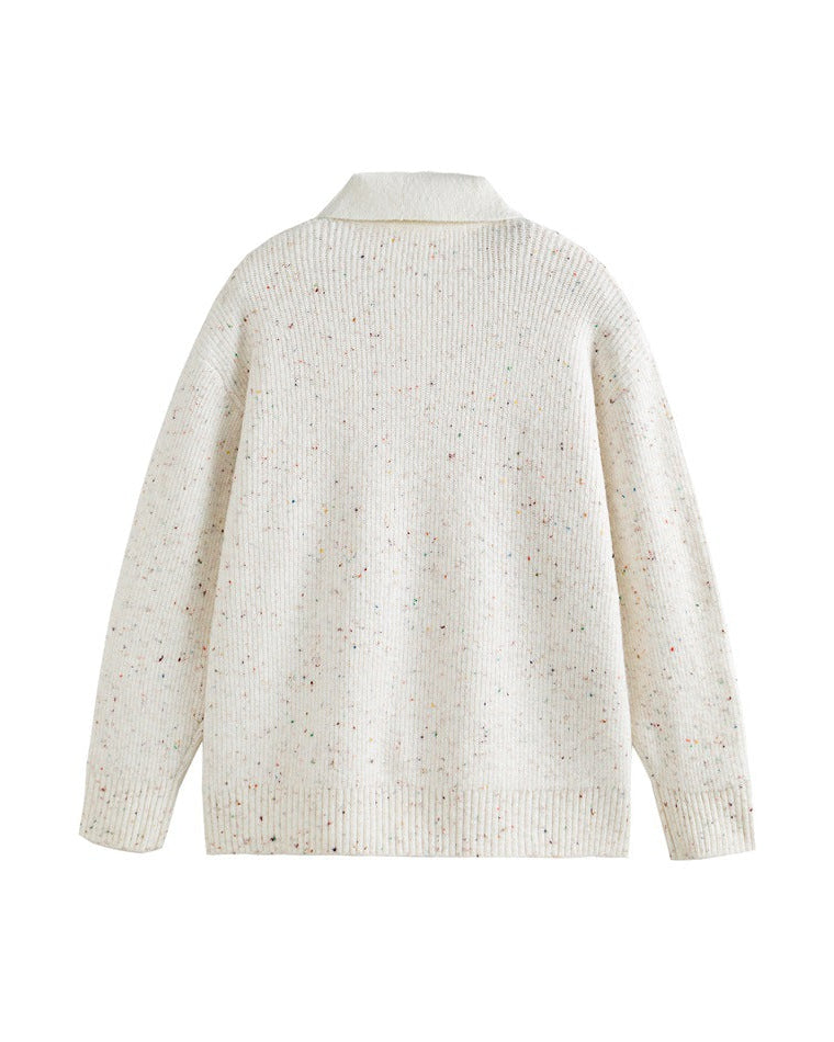 The Regent Knit Lapel Pullover Sweater