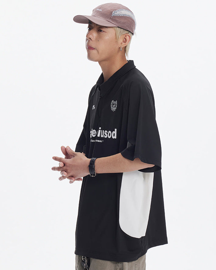 Contour Knit Quarter-Zip Polo