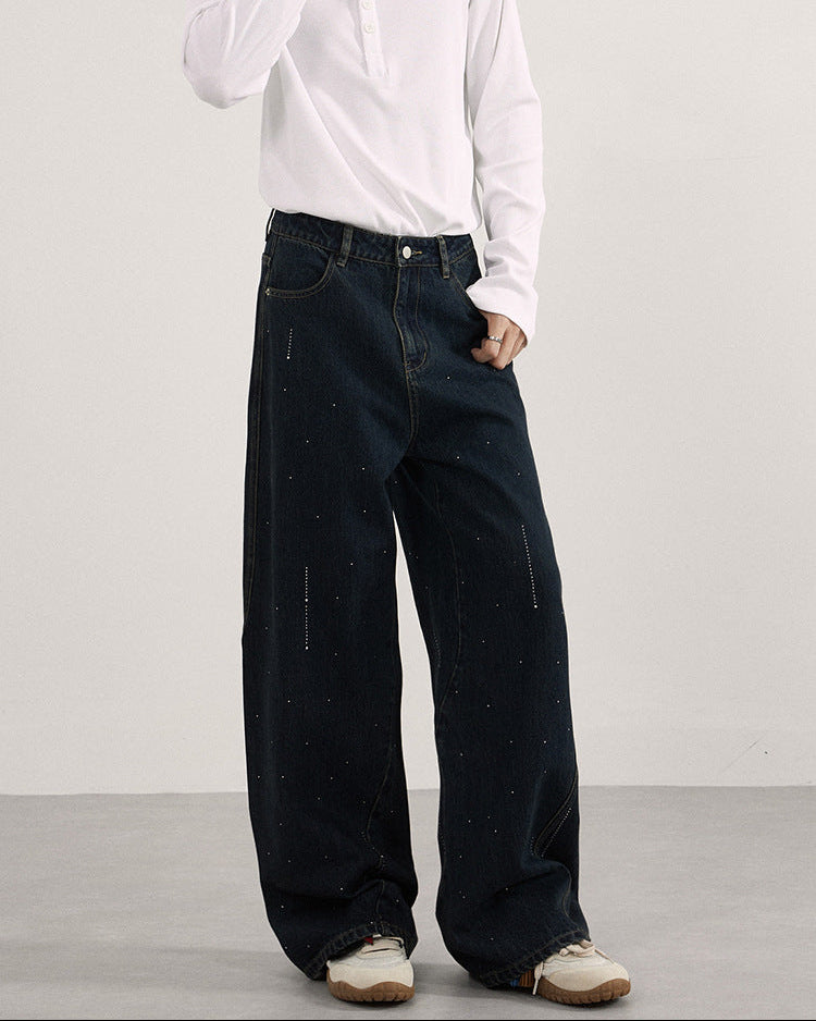 The Raindrop Stamped Jeans