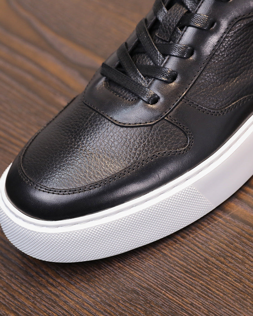 Torino Pebble-Grain Low Sneakers