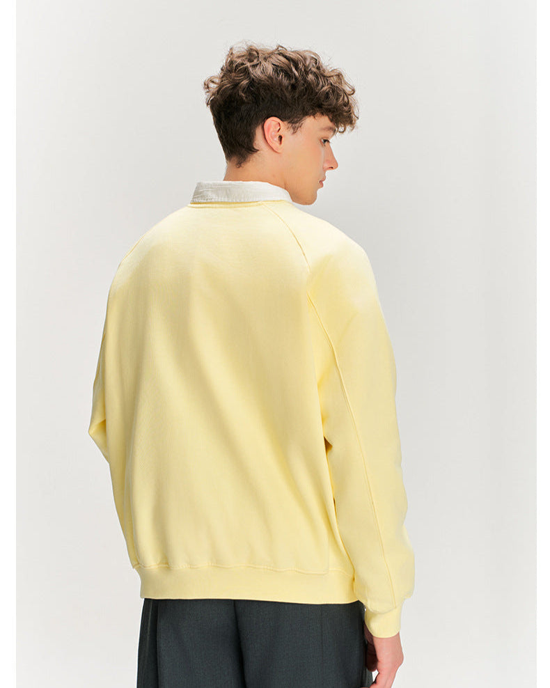 Klassisk Raglan-genser med rund hals