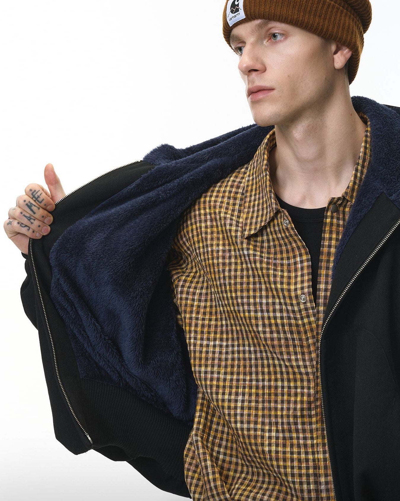 ContourPlush Cardigan-jakke med glidelås