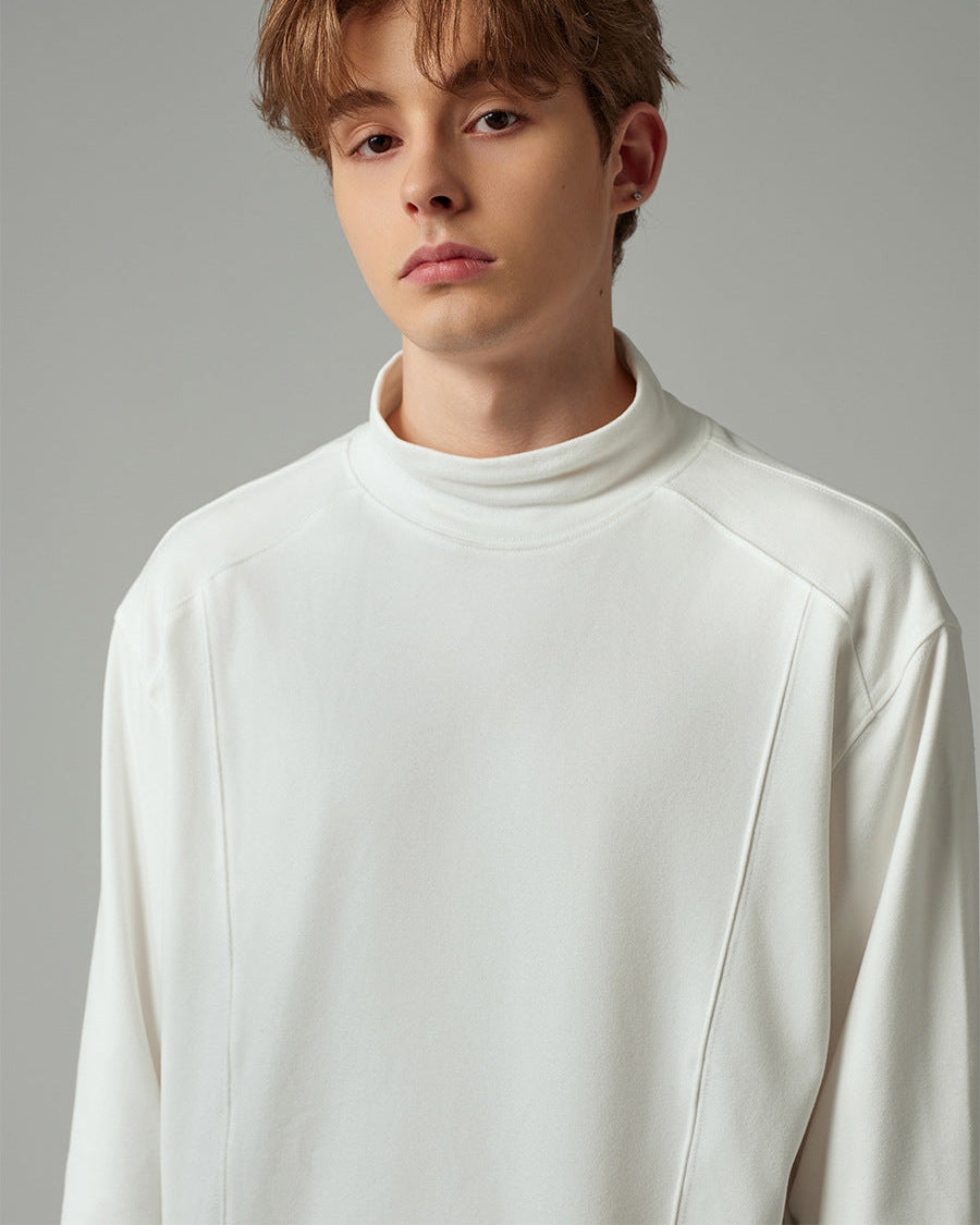 Evershade Ribbed Semi-Turtleneck Sweater