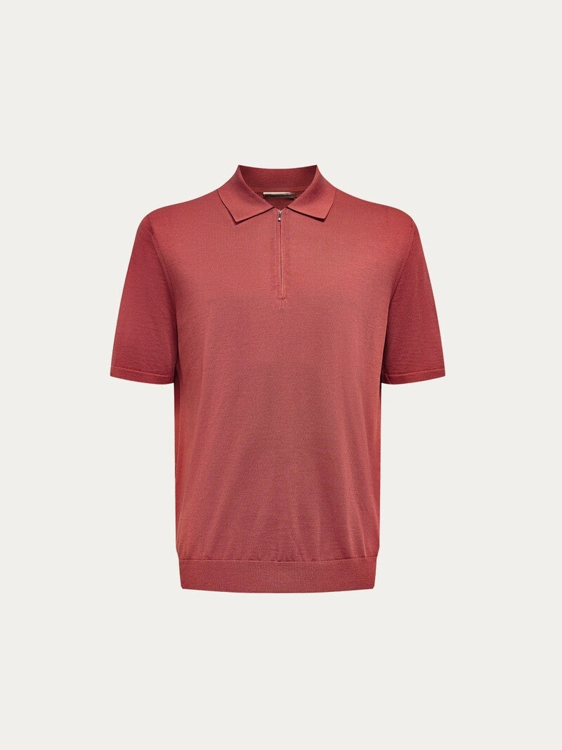 Pologenser i silke og bomull Terracotta