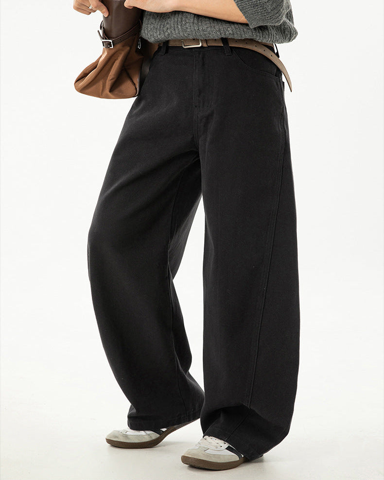 De Contour Weave Split Jeans