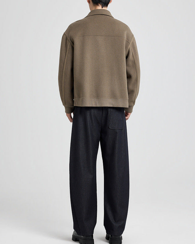 De Callahan omkeerbare jas van tweed wolmix